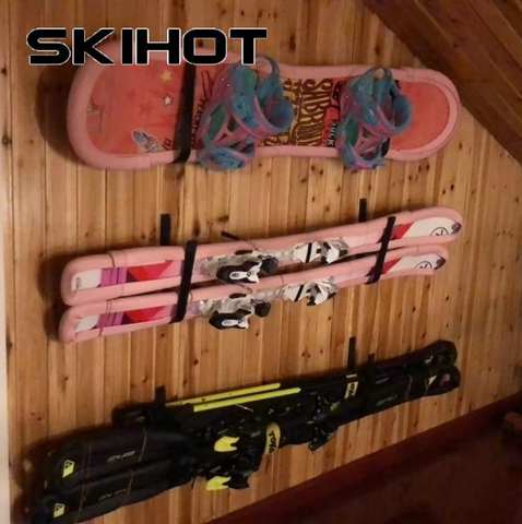 SKIHOT-Soporte de suspensión para Snowboard, colgador de pared para snowboard, estante de almacenamiento ► Foto 1/5