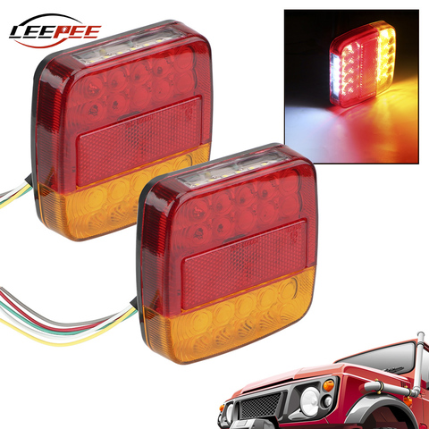 Luces LED traseras de 12V para remolque, luces traseras para piloto, freno trasero, intermitentes, lámparas de posición, accesorios para caravana ► Foto 1/6