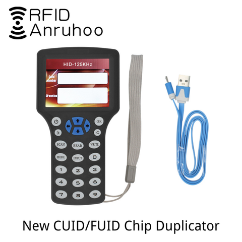 Inglés nuevo replicador RFID duplicador 13,56 Mhz inteligente NFC lector de tarjeta de Chip, CUID/líquido con llavero escritor cifrado Crack copiadora ► Foto 1/6
