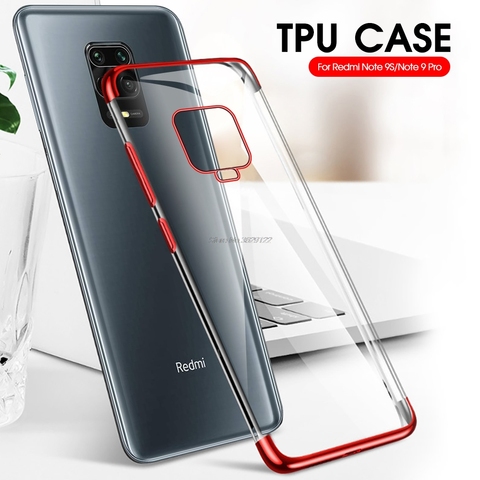 Xiomi Reami Nota 9 Pro caso cubierta transparente chapa de TPU suave funda de silicona para RedmiNote 9 Pro Max 9S 8 8T 7 6 5 4 caja del teléfono ► Foto 1/6