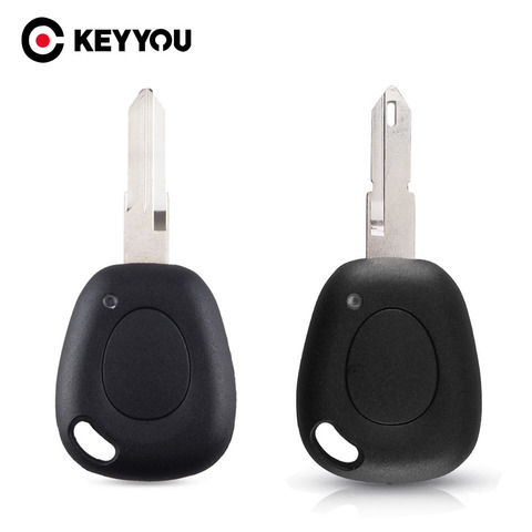 KEYYOU-carcasa de la llave a distancia del coche, 1 botón para Renault Scenic Clio Megane Laguna Espace Twingo, funda para llavero sin cortar ► Foto 1/6