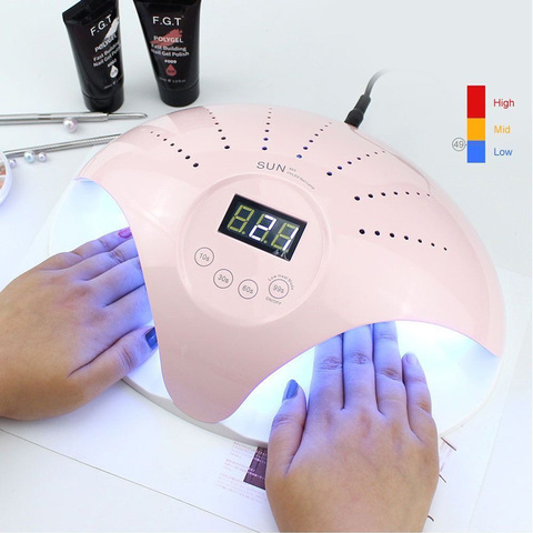 Lámpara LED UV para secado de pies, máquina de curado de Gel con dos manos, 48w, secador de uñas LED UV, 48w, doble luz, envío gratis ► Foto 1/5