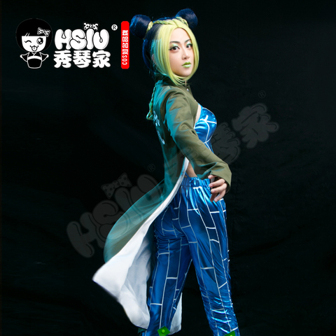 HSIU Anime JOJO Bizarre Adventure Cosplay Cujoh Jolyne ropa cosplay ► Foto 1/6