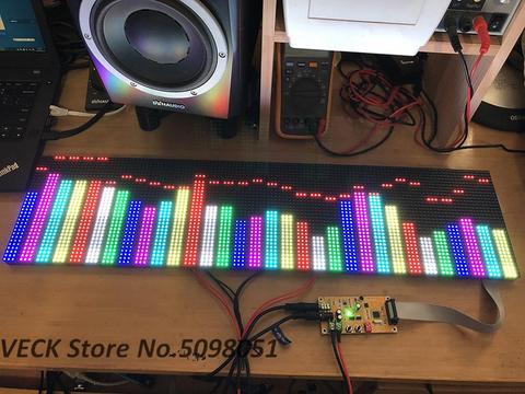 Pantalla de espectro de música RGB AS128 a todo Color, lámpara de ritmo LED para escenario KTV, 64 modos, nuevo producto ► Foto 1/5