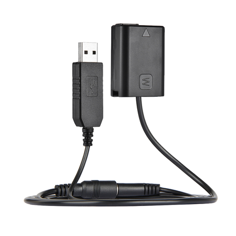 Andoer NP-FW50 tonto de la batería + DC Banco de la energía USB Cable para AC-PW20 Sony NEX-3/5/6/7 Serie A33 A37 A35 A55 a7 a7R a7II A6000 A6300 ► Foto 1/6