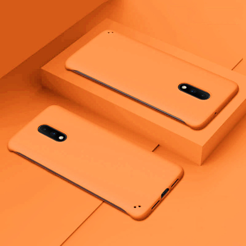 Funda de teléfono sin marco para Oneplus 7 Pro 7t, carcasa fina de Color caramelo mate para Oneplus 8 1 + 8T ► Foto 1/6