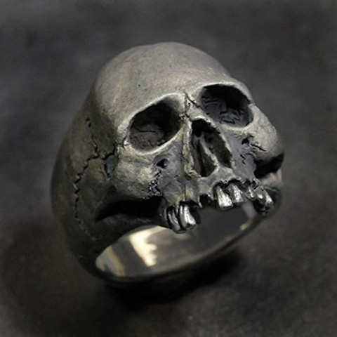 FDLK-anillo Vintage de aleación de Zinc para hombre, joyería Punk gótica, con Calavera, motorista, Rock ► Foto 1/6