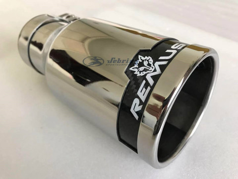 REMUS wolf-silenciador de tubo de escape para coche, accesorio Universal de fibra de carbono de acero inoxidable, boquilla de modificación e90 ► Foto 1/6