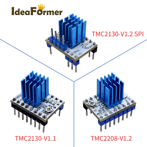 1/2/4/5 Uds. TMC2130 V1.1 TMC2130 V1.2 SPI TMC2208 V1.2 StepStick TMC motor paso a paso, conductor 3D silencioso, excelente protección de estabilidad ► Foto 1/6