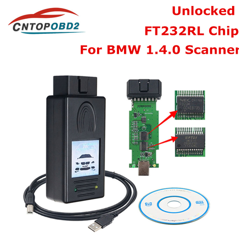 Herramienta de diagnóstico OBD2 para BMW, escáner automotriz de alta calidad con Chip FTDI FT232RL, lector de código, versión de desbloqueo, multifunción ► Foto 1/6