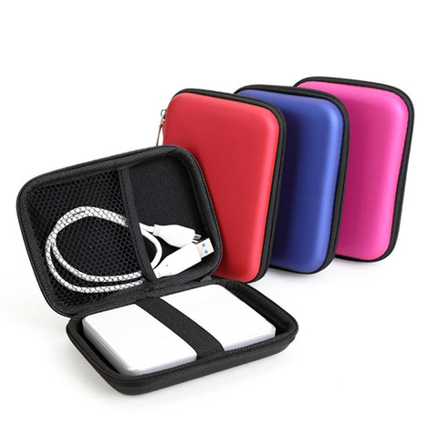 Bolsa de disco duro HDD, carcasa de disco duro, bolsa con cremallera para auriculares, Protector externo, funda para móvil, soporte de almacenamiento EVA, tamaño en pulgadas 2,5 ► Foto 1/6