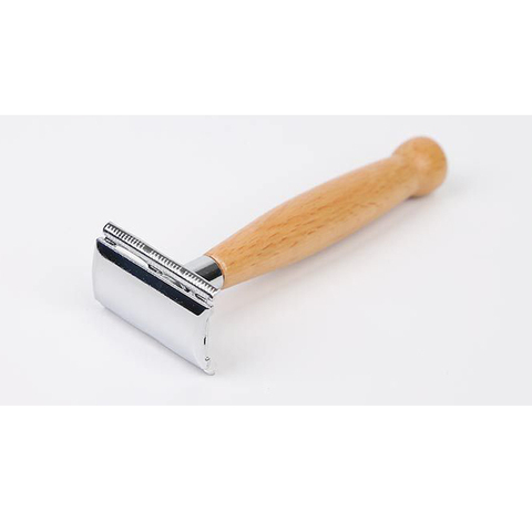 Maquinilla de afeitar con mango de madera para hombre, herramienta Manual para el cuidado del cabello y la barba, 1 Uds. ► Foto 1/4