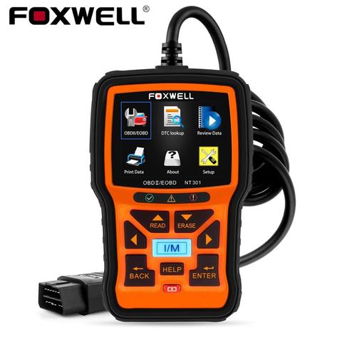 FOXWELL-escáner profesional NT301 OBD2, lector de código OBDII EOBD, verificación de motor ODB2 OBD 2, escáner automotriz, herramienta de diagnóstico de coche ► Foto 1/6