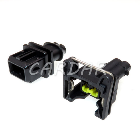 Conector de inyector de combustible para motor de coche automotriz, 1 Juego, 2 pines, enchufe del Sensor de toma de corriente automotriz ► Foto 1/6