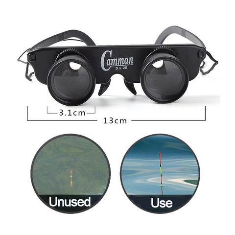 Gafas de sol de pesca, lentes de sol de pesca, lentes antiguas, miopía, telescopio de pesca, lupa, accesorios de pesca ► Foto 1/6