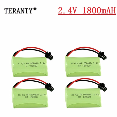 Batería recargable para juguetes de control remoto, modelo M, 2,4 v, 1800mah, NiMH, para coches, tanques, trenes, Robot, barco, pistola, Ni-MH, AA, 700mah, 2,4 v ► Foto 1/4