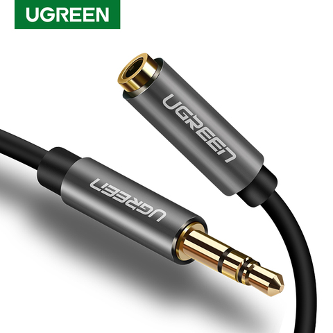 Ugreen, Cable de Audio de extensión de 3,5mm, Cable auxiliar macho a hembra, Cable para auriculares, cable de extensión de 3,5mm para iPhone 6s MP3 MP4 Player ► Foto 1/6