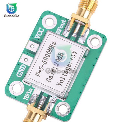 5-6000MHz RF 20dB obtener señal de banda ancha placa amplificadora de potencia 5M-6GHz DC 5V 85mA módulo amplificador ► Foto 1/3