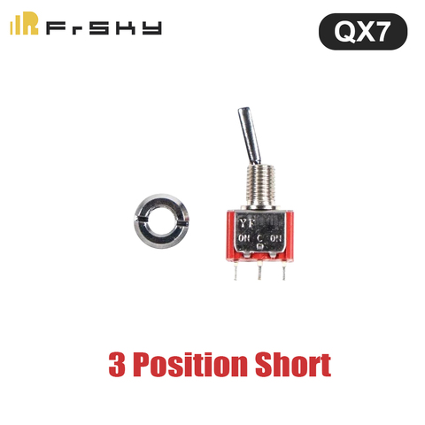 Transmisor FrSky ACCST Taranis Q X7, pieza de repuesto, 3 posiciones, interruptor de palanca corta ► Foto 1/3