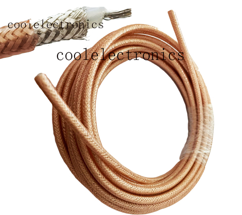 10m RG400 doble apantallado trenzado de cobre cable Coaxial RF conector de Cable Coaxial RG-400 Cable 50ohm 50cm 1m 2m 3m 5m 15m 20m ► Foto 1/5