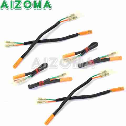 Adaptador de cable de señal de giro intermitente, Conector de clavija, para Honda CB/CBR 400, 600, 650, 1000 RR/X/F, VT, VTX, 1300, 1800, Aero ► Foto 1/6