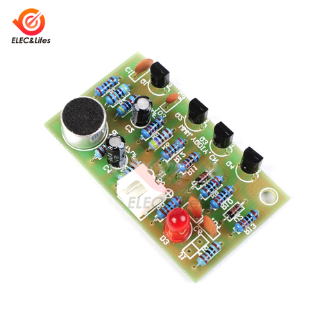 DIY aplaudir interruptor Kit de aplaudir la voz de sonido activado Sensor LED con interruptor Suite ► Foto 1/6