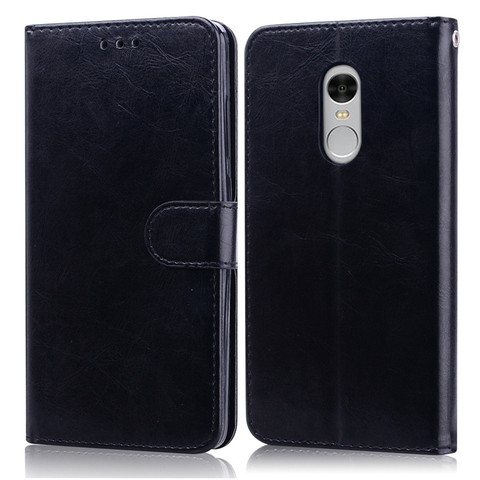 Funda de cuero con tapa para Xiaomi Redmi Note 4, carcasa de piel para teléfono móvil Xiaomi Redmi Note 4 ► Foto 1/6