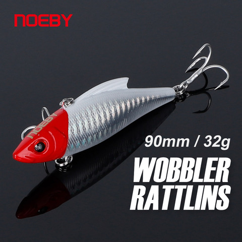 Noeby se hunde Wobblers Rattlin señuelo de pesca 90mm 33g VIB 9141 ruido cebos artificiales para el invierno duro cebo de pesca mar señuelos ► Foto 1/6