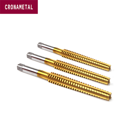 Herramientas de mano derecha de recubrimiento de estaño HSS, tornillo métrico mecánico TR, grifo de rosca Trapezoidal TR6 TR8 TR10 TR12 TR14 TR16 TR18 TR20, 1 ud. ► Foto 1/3