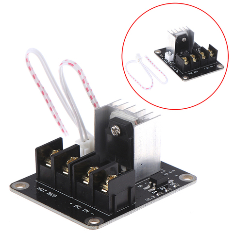 Módulo de expansión MOSFET para impresora 3D, dispositivo de impresión en 3D con cable de 2 pines Anet A8 A6 A2, Compatible con piezas de impresora 3D en color negro ► Foto 1/6