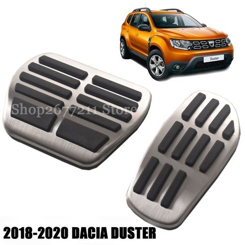 Coche accesorios deporte cómodo de combustible de acero inoxidable de reposapiés Pedal para DACIA DUSTER 2022-2022 ► Foto 1/4