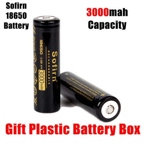 Sofirn 18650 3000mAh batería de la batería de 3,7 V HD celular NCR18650B Li-Ion baterías recargables 18650 para antorcha/linterna/Juguetes ► Foto 1/6