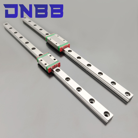 Guía de carril lineal en miniatura MGN9 CNC, MGN9C L100 200 400 500mm, carro de bloques lineales MGN9 o carruaje estrecho MGN9H, impresora 3D ► Foto 1/6