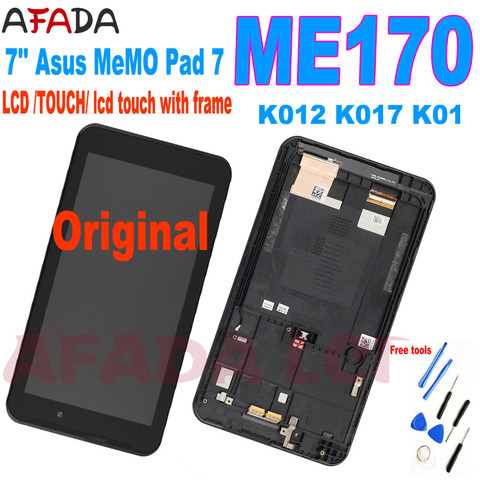 7 ”para Asus MeMO Pad 7 FE7010CG FE170CG FE170 ME170C ME170 K012 K017 K01 pantalla LCD de montaje de digitalizador con pantalla táctil con marco ► Foto 1/6