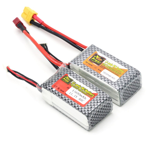 5 unids/lote ZOP Power LiPo batería 11,1 V 1500Mah 3S 40C Max 60C XT60 macho T enchufe para RC Quadcopter Drone helicóptero, coche y avión ► Foto 1/6