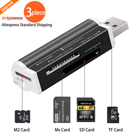 Lector de Tarjetas Micro SD USB 2,0 para tarjeta Micro SD, adaptador de tarjeta TF, Plug and Play para ordenador portátil, pc de escritorio ► Foto 1/6