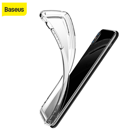 Baseus-funda de silicona blanda para iPhone Xs Max XR XS, funda trasera transparente a prueba de golpes de TPU ► Foto 1/6