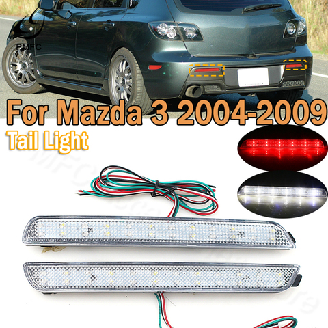 PMFC Luz de Freno LED parachoques trasero reflectores cola parada corriendo en luz de la lámpara de la niebla para Mazda 3 2004-2009 BN8R-51-5L0B ► Foto 1/6