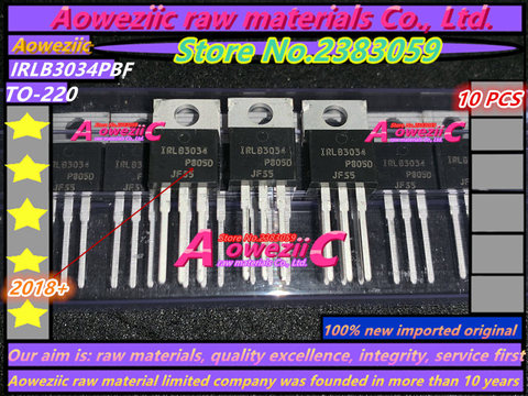 Aoweziic 2022 + 100% nuevo importado original IRLB3034 IRLB3034PBF LB3034-220 tubos de potencia MOS tubo rectificadores ► Foto 1/2