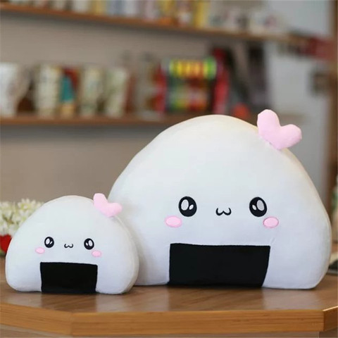 Mini almohada de peluche de bola de arroz Kawaii, cojín de Sushi japonés suave, juguete de peluche, Bola de segundo elemento, muñeca de Dumpling ► Foto 1/6