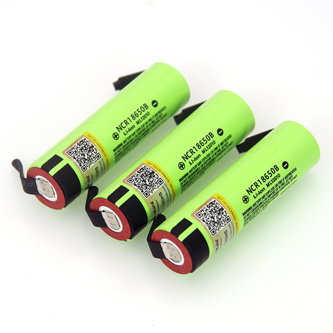 1-20 piezas Liitokala nuevo original NCR18650B 3,7 V 3400mAh 18650 batería de litio recargable + pieza de níquel de DIY ► Foto 1/4