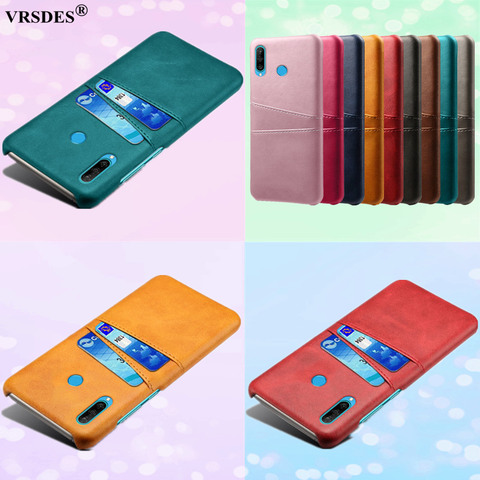 Funda para Huawei P40 P30 Mate 20 Lite P20 Mate 30 10 Pro, Funda de piel sintética con ranura para tarjeta + Funda de PC para Huawei Mate 9 10 20 RS 20X ► Foto 1/6