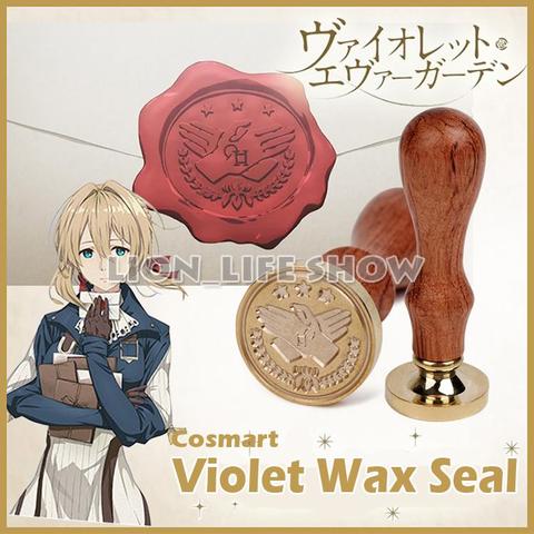 Sello de cera de Anime, figuras de muñecos de recuerdo automático, Violet Evergarden, Retro, animación alrededor del Cosplay, utillaje nuevo, 2022 ► Foto 1/5