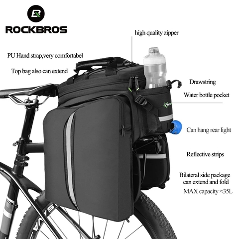 ROCKBROS-Bolsa de transporte para bicicleta de montaña, bolso de viaje de gran capacidad, para maletero ► Foto 1/6