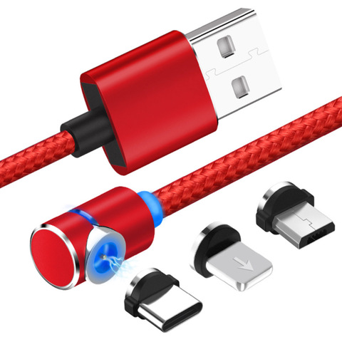 Cable magnético novedoso de carga rápida para teléfonos Android, Cable Micro USB tipo C para iPhone 11 Pro XS Max ► Foto 1/6