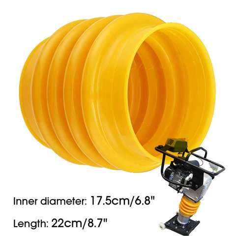 Gato de salto, bota de fuelle, apisonadora duradera, fuelle tamper17,5cm de diámetro. Compactador amarillo para Wacker Rammer ► Foto 1/6