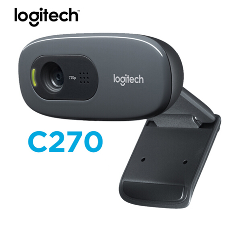 Cámara Web Original Logitech C270/C270i/C310/OEM HD, cámara Web 720p HD con micrófono incorporado, cámara Web USB 2,0 con unidad gratuita para Chat, PC y cámara ► Foto 1/6