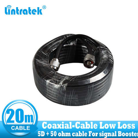 Cable Coaxial N macho a N macho para teléfonos móviles, amplificador de señal 2G 3G 4G, Cable 5D de 20 m de alta calidad ► Foto 1/4