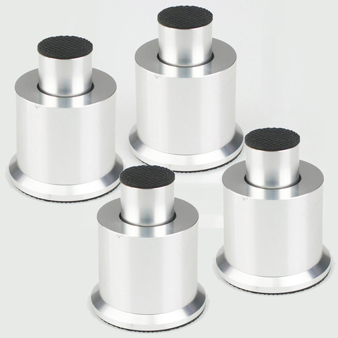Altavoces con soporte de levitación magnética, punta de aislamiento, ajustable, clavo de amortiguación, 4 Uds. # plata ► Foto 1/6