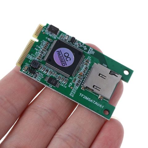 Tarjeta Micro SD TF a Mini PCI-E mSATA SSD adaptador de unidad de estado sólido Convertidor para accesorios de ordenador portátil ► Foto 1/1